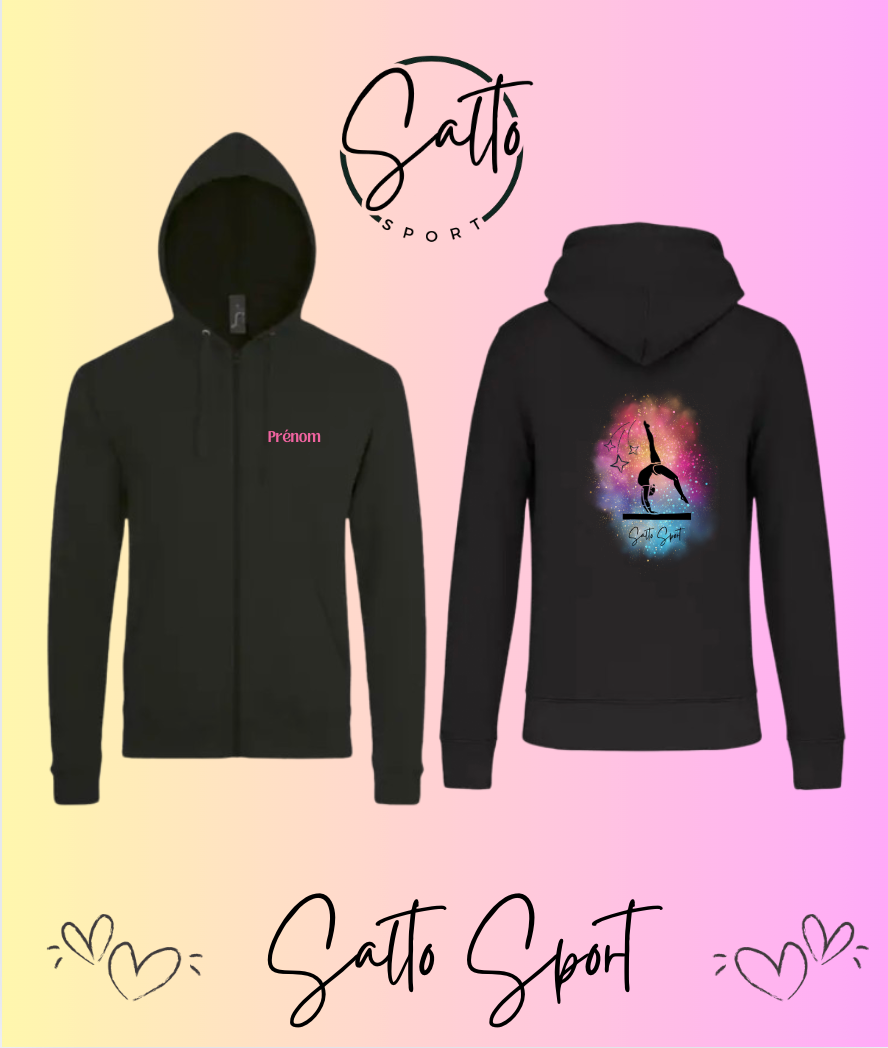 Sweat zIppé a capuche COLLECTION NUAGE 5 modèles au choix