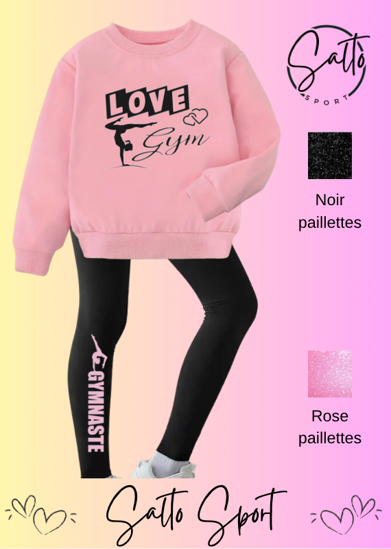 Ensemble leggings et sweat personnalisable