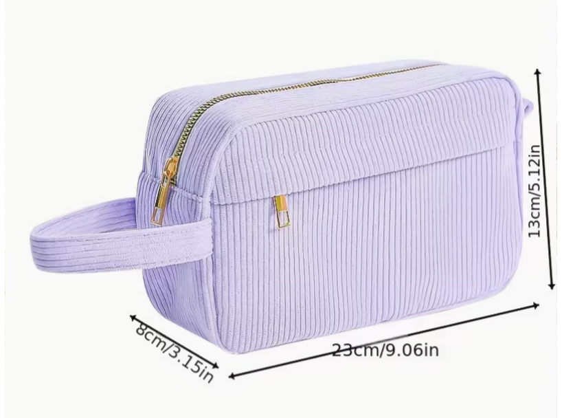 Trousse à maniques en velours côtelé personnalisable