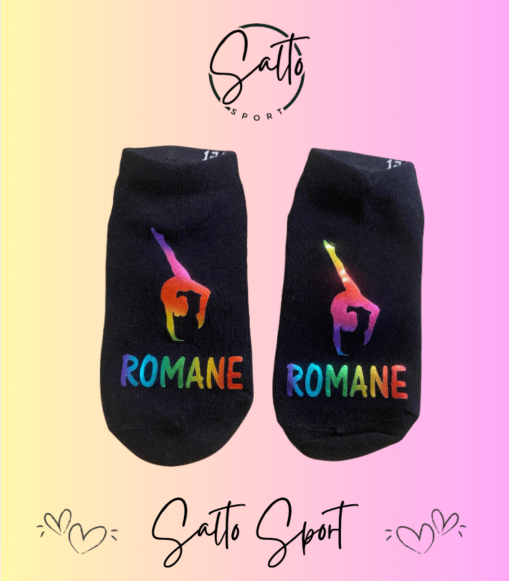 Chaussettes flocage GYM plus prénom PLUSIEURS COLORIS