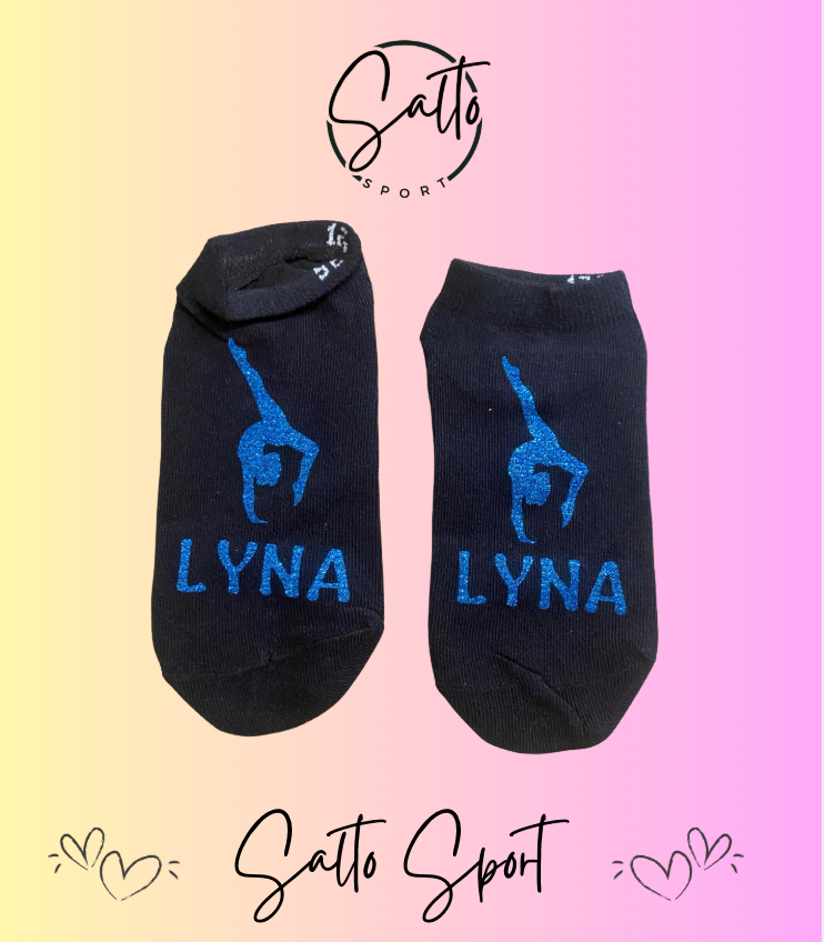 Chaussettes flocage GYM plus prénom PLUSIEURS COLORIS