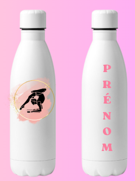 Bouteille Alu blanc GRS PRENOM OFFERT au dos