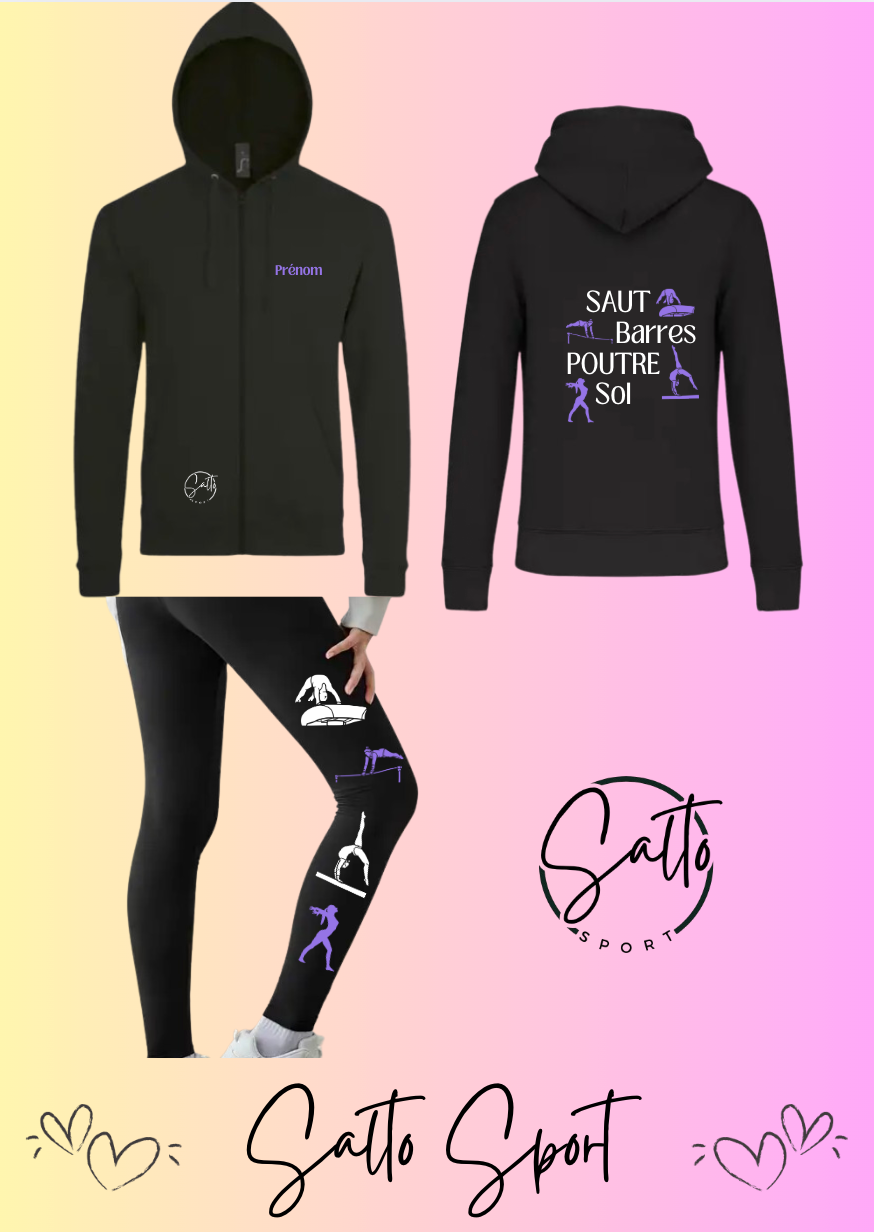 Ensemble veste et leggings 4 agrès