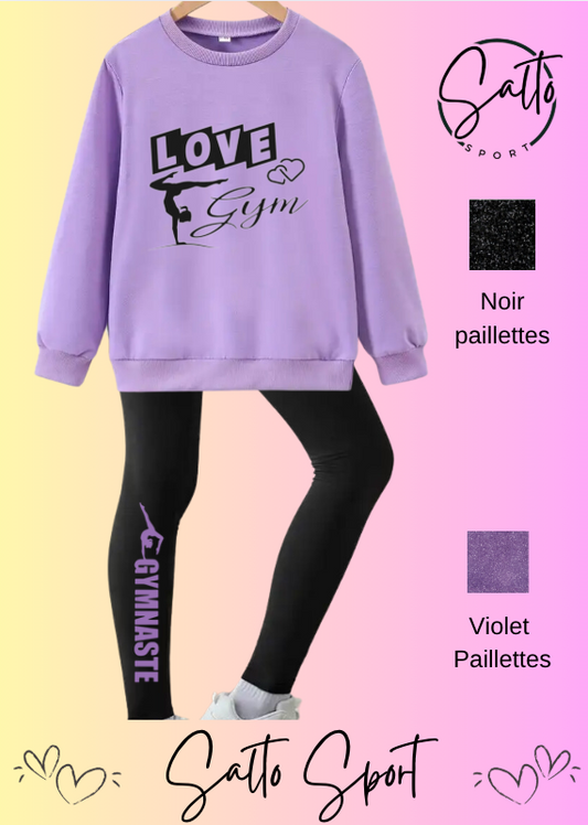 Ensemble leggings et sweat personnalisable