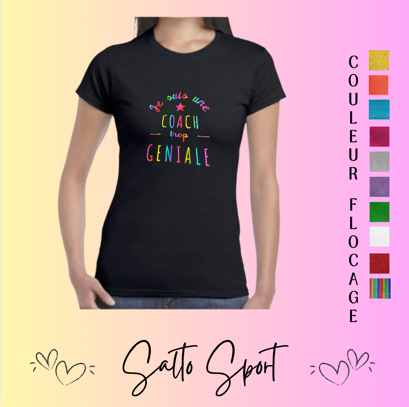 T shirt je suis une super coach