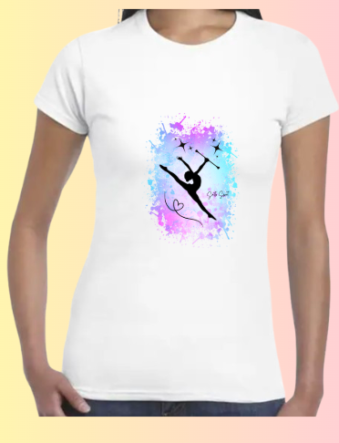 T shirt TWIRLING rose violet