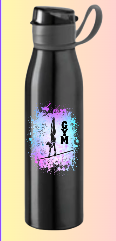 Gourde aluminium GYM avec couvercle