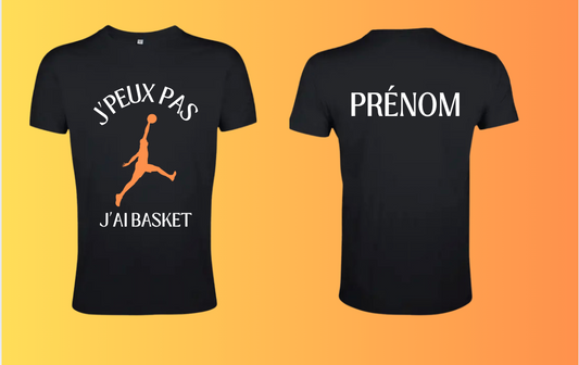 T SHIRT BASKETBALL du 4 ans au XXL personnalisé