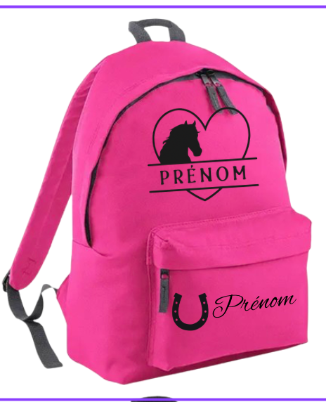 Sac à dos personnalisé EQUITATION CHEVAL PONEY