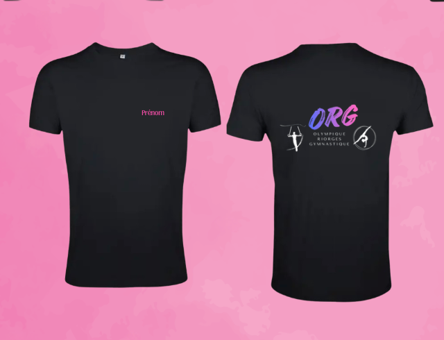 T shirt ORG noir ou blanc