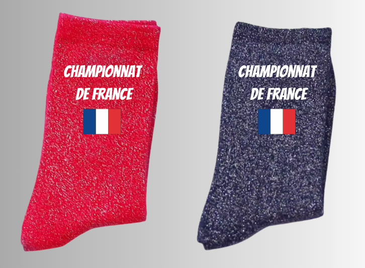 Chaussettes a paillettes CHAMPIONNAT DE FRANCE