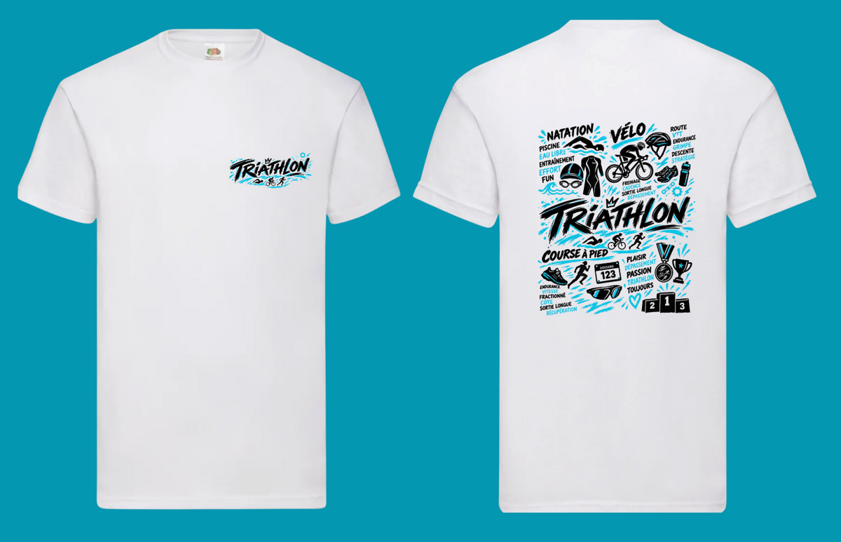 T shirt TRIATHLON (Homme, Femme ou enfant)