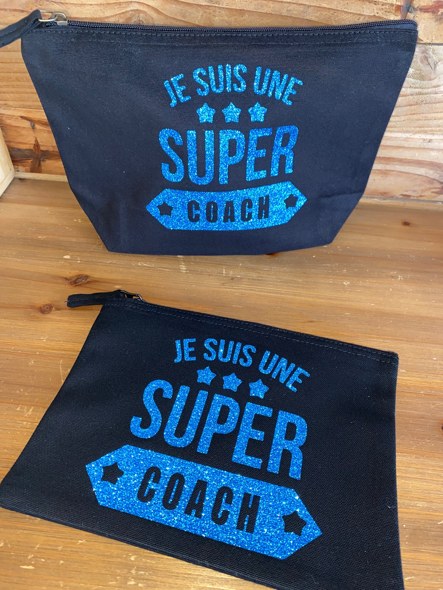 Trousse et pochette COACH idée cadeau, plusieurs coloris à paillettes
