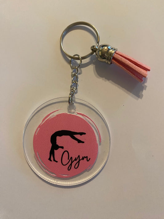 Porte clé ou déco de sac GYM