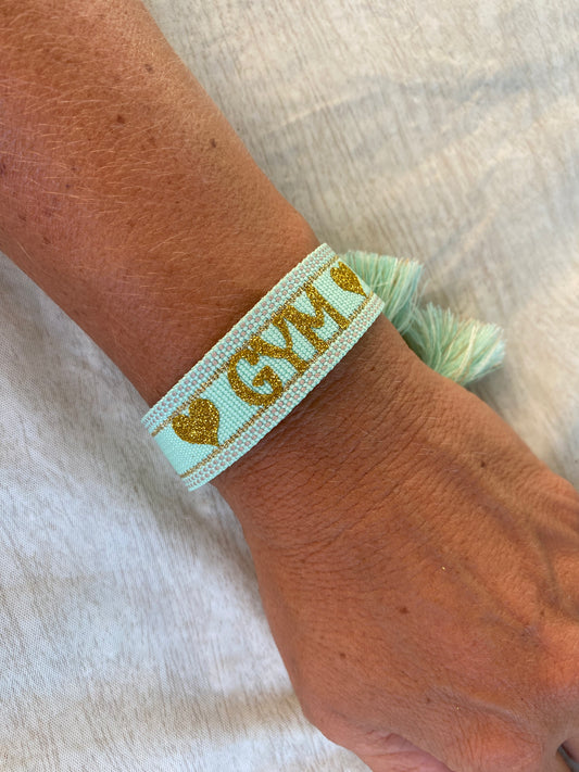 Bracelet Tissu pompons GYM