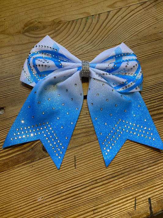 Gros noeud chouchou STRASS pour cheerleader, Twirling