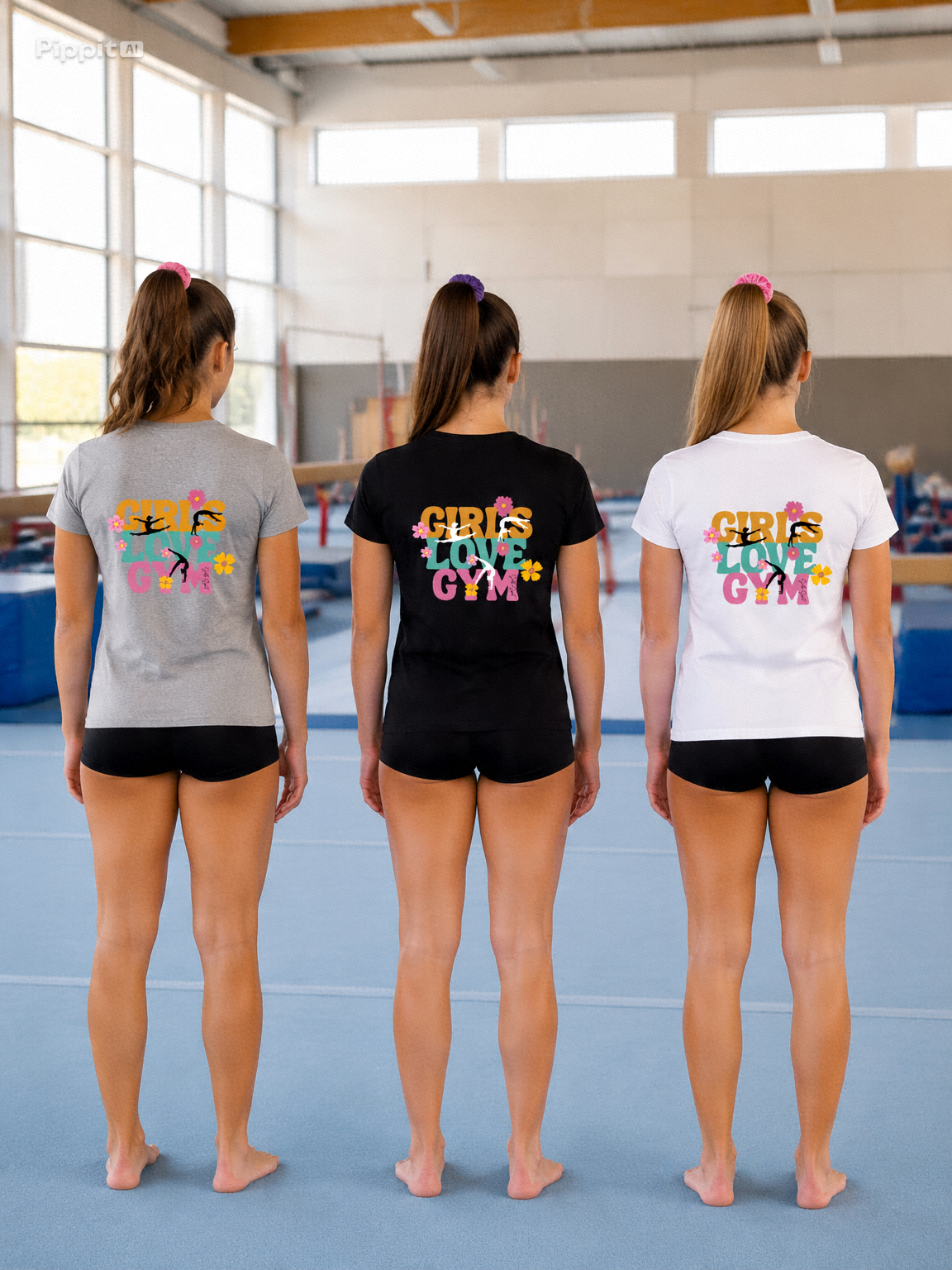 DESTOCKAGE t shirt blanc GIRLS LOVE GYM taille 14/15 ans