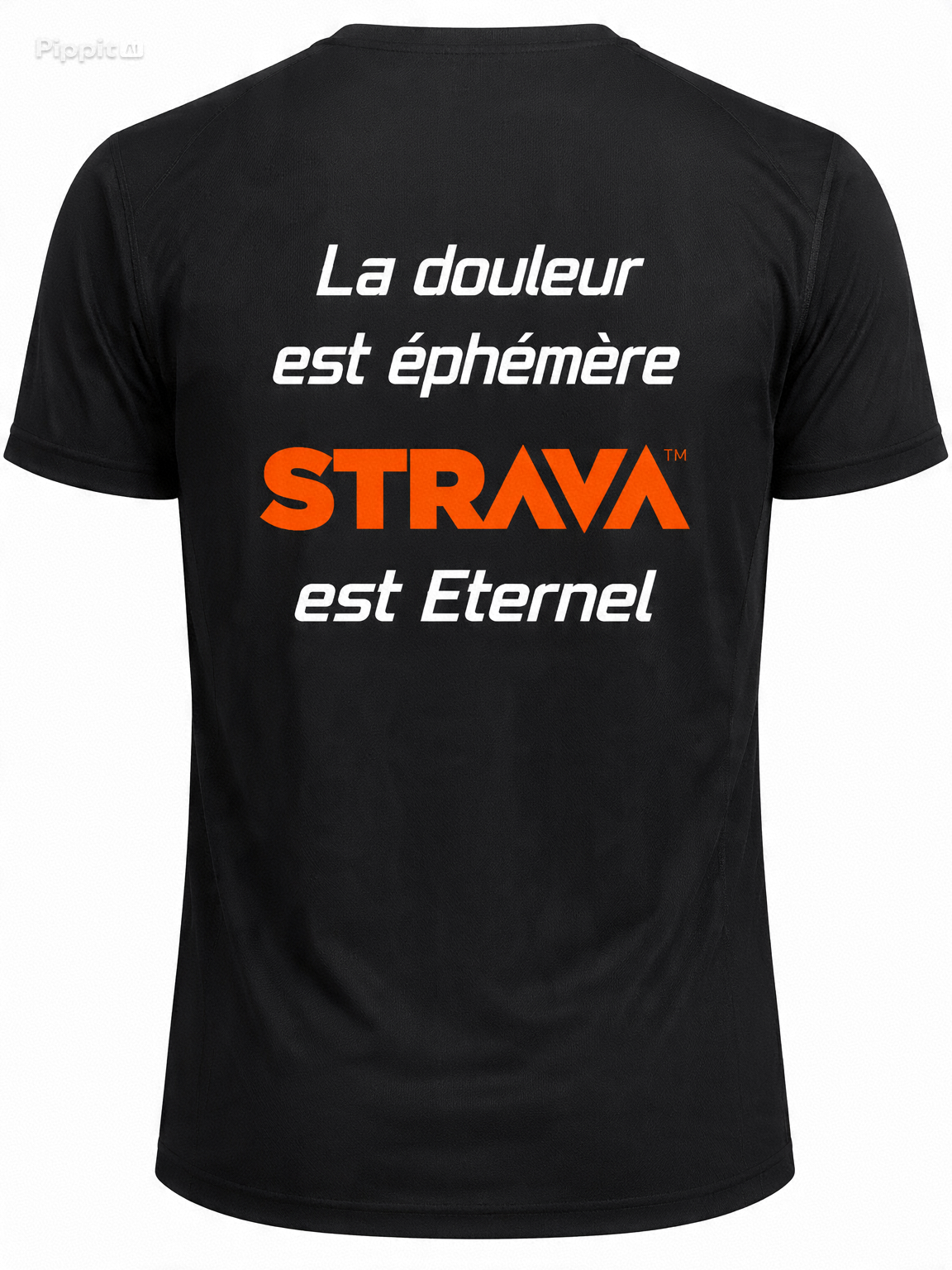 T shirt sport blanc ou noir STRAVA personnalisable avec ton compte STRAVA boost tes kudos !
