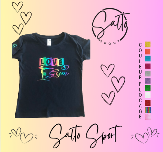 T shirt coton LOVE GYM