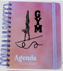 Agenda Scolaire GYM 2025/26 dégradé rose orange