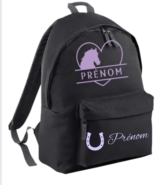Sac à dos personnalisé EQUITATION CHEVAL PONEY