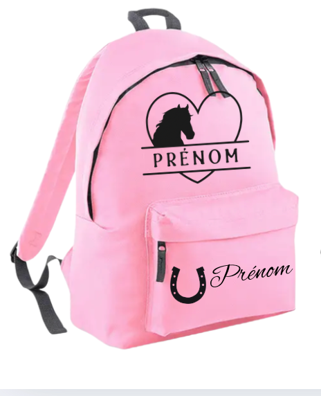 Sac à dos personnalisé EQUITATION CHEVAL PONEY