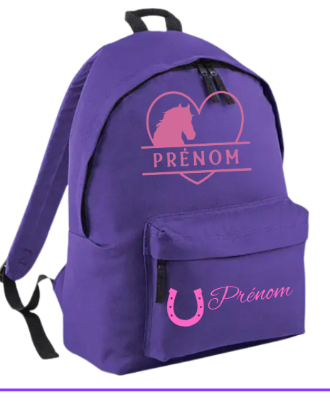 Sac à dos personnalisé EQUITATION CHEVAL PONEY