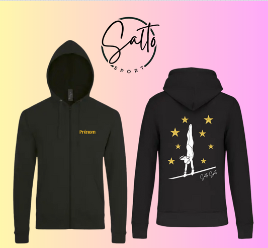 Veste Sweat zippé à capuche Equi Barres  Coloris au choix du 6 ans au XL