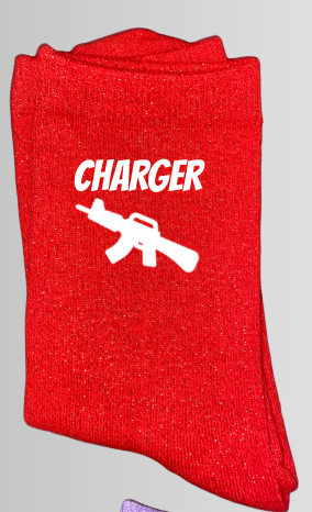 Chaussettes à paillettes CHARGER !!!!!!!!!!!