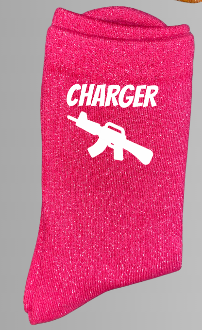 Chaussettes à paillettes CHARGER !!!!!!!!!!!