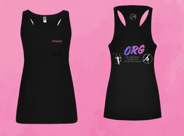 Débardeur ORG noir ou blanc