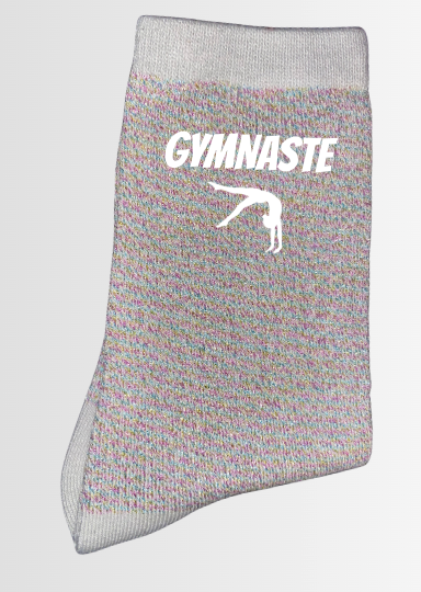 Chaussettes a paillettes GYM, GYMNASTE plusieurs modèles coloris au choix
