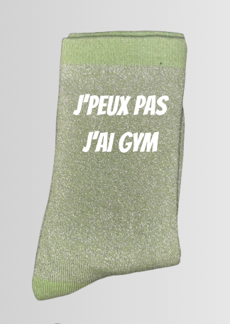 Chaussettes à paillettes J'PEUX PAS J'AI GYM
