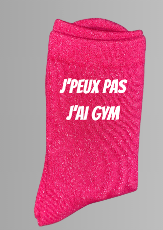 Chaussettes à paillettes J'PEUX PAS J'AI GYM