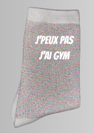 Chaussettes à paillettes J'PEUX PAS J'AI GYM