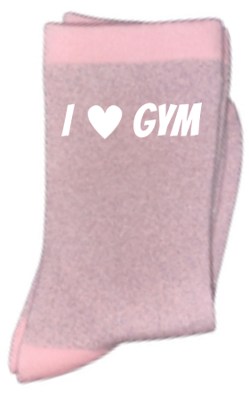 Chaussettes à paillettes I love gym