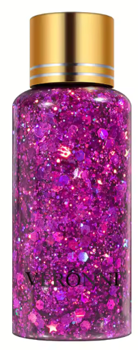 Gel Paillettés pour cheveux et  corps ultra brillantes et scintillantes couleur au choix