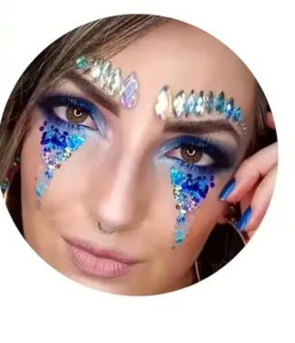 Gel Paillettés pour cheveux et  corps ultra brillantes et scintillantes couleur au choix