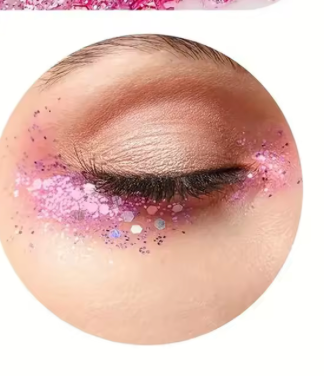 Gel Paillettés pour cheveux et  corps ultra brillantes et scintillantes couleur au choix