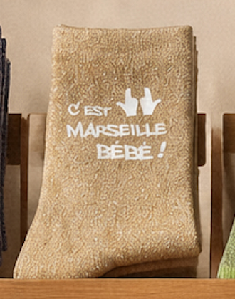 Chaussettes à paillettes C'EST MARSEILLE BÉBÉ !!!