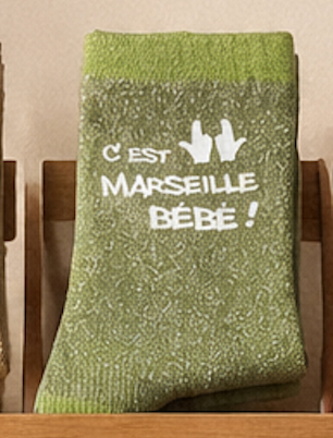 Chaussettes à paillettes C'EST MARSEILLE BÉBÉ !!!