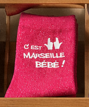 Chaussettes à paillettes C'EST MARSEILLE BÉBÉ !!!