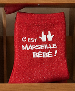 Chaussettes à paillettes C'EST MARSEILLE BÉBÉ !!!