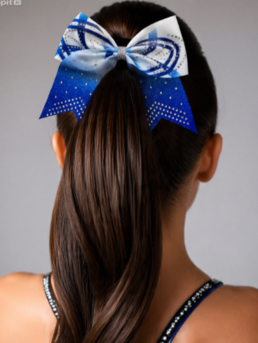 Gros noeud chouchou STRASS pour cheerleader, Twirling