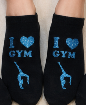 Chaussettes flocage I LOVE GYM
