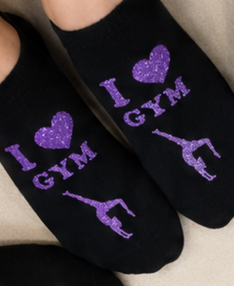 Chaussettes flocage I LOVE GYM