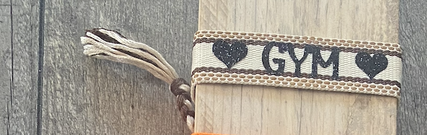 Bracelet Tissu pompons GYM