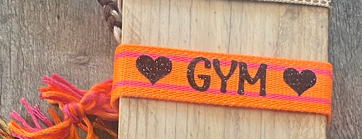 Bracelet Tissu pompons GYM