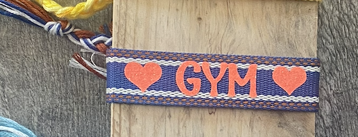 Bracelet Tissu pompons GYM
