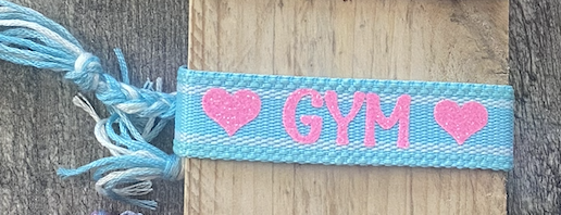 Bracelet Tissu pompons GYM